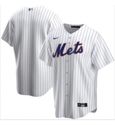 Men New York Mets Nike White Blank Jersey