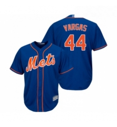 Youth New York Mets 44 Jason Vargas Authentic Royal Blue Alternate Home Cool Base Baseball Jersey 