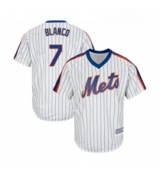 Youth New York Mets 7 Gregor Blanco Authentic White Alternate Cool Base Baseball Jersey 