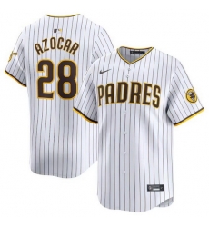 Men San Diego Padres 28 Jose Azocar White 2024 Home Limited Stitched Baseball Jersey