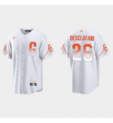 Men San Francisco Giants 26 Anthony Desclafani Men 2021 City Connect White Fan Version Jersey