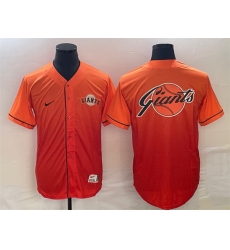 Men San Francisco Giants Orange Team Big Logo Cool Base Stitched Baseball Jersey