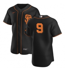 San Francisco Giants 9 Brandon Belt Men Nike Black Alternate 2020 Authentic Player MLB Jersey