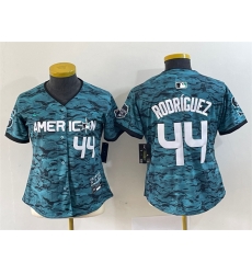 Women Seattle Mariners 44 Julio Rodriguez Teal 2023 All Star Stitched Baseball Jersey