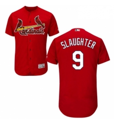 Mens Majestic St Louis Cardinals 9 Enos Slaughter Red Alternate Flex Base Authentic Collection MLB Jersey