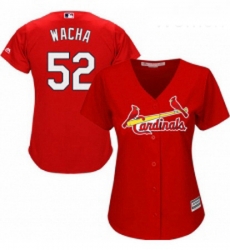 Womens Majestic St Louis Cardinals 52 Michael Wacha Authentic Red Alternate Cool Base MLB Jersey