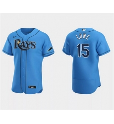 Men Tampa Bay Rays 15 Josh Lowe Light Blue Flex Base Stitched Jersey