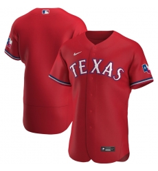 Men Texas Rangers Men Nike Red Alternate 2020 Flex Base MLB Jersey