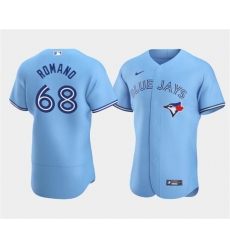 Men Toronto Blue Jays 68 Jordan Romano Blue Flex Base Stitched Baseball Jersey