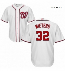 Mens Majestic Washington Nationals 32 Matt Wieters Replica White Home Cool Base MLB Jersey