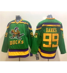 Ducks 99 Adam Banks Green CCM Jersey