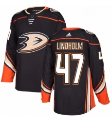 Youth Adidas Anaheim Ducks 47 Hampus Lindholm Premier Black Home NHL Jersey 