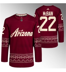 Men Arizona Coyotes 22 Jack McBain Garnet Alternate Pro Jersey