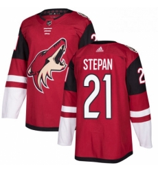 Youth Adidas Arizona Coyotes 21 Derek Stepan Authentic Burgundy Red Home NHL Jersey 