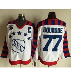 Bruins #77 Ray Bourque White All Star CCM Throwback 75TH Stitched NHL Jersey