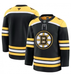 Men Boston Bruins Blank Black 2024 25 Home Stitched Hockey Jersey