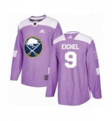 Youth Adidas Buffalo Sabres 9 Jack Eichel Authentic Purple Fights Cancer Practice NHL Jersey 