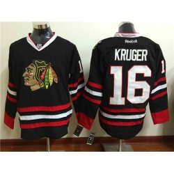 Chicago Blackhawks #16 Marcus Kruger Black Stitched NHL Jersey