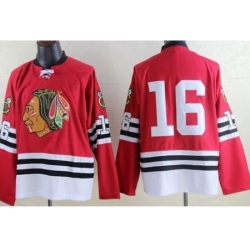 Chicago Blackhawks #16 Marcus Kruger Red Mitchell And Ness 1960-61 Throwback Stitched NHL jersey