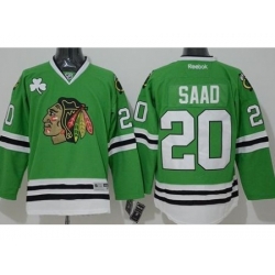 Chicago Blackhawks #20 Brandon Saad Green Stitched Jersey