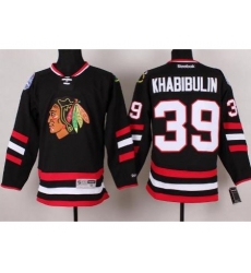 Chicago Blackhawks 39 Nikolai Khabibulin Black 2014 Stadium Series NHL Jersey A PATCH