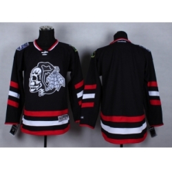 NHL chicago blackhawks blank Stitched black jerseys[2014 new]