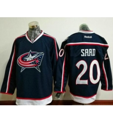 Blue Jackets #20 Brandon Saad Navy Blue Home Stitched NHL Jersey