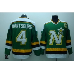 Dalls Stars 4 hartsburg green jerseys with C patch CCM