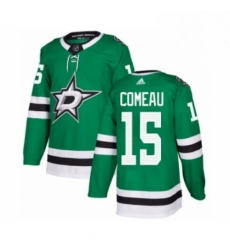 Mens Adidas Dallas Stars 15 Blake Comeau Premier Green Home NHL Jersey 