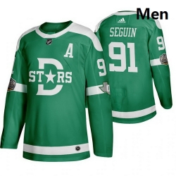 Stars 91 Tyler Seguin Green 2020 Winter Classic Adidas Jersey