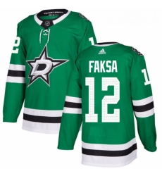 Youth Adidas Dallas Stars 12 Radek Faksa Premier Green Home NHL Jersey 