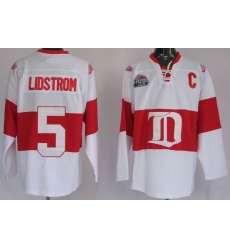 RBK Deroit Red wings #5 Nicklas Lidstrom White Winter Classic