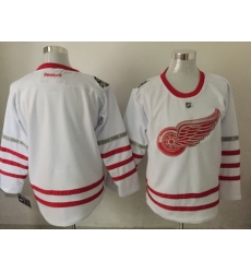 Red Wings Blank White 2017 Centennial Classic Reebok Jersey