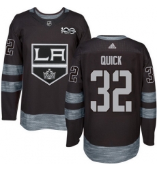 Kings #32 Jonathan Quick Black 1917 2017 100th Anniversary Stitched NHL Jersey