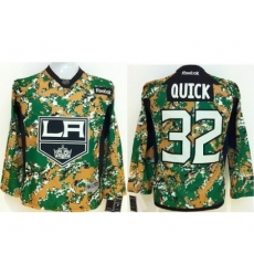 Kids Los Angeles Kings 32 Jonathan Quick Camo NHL Jerseys