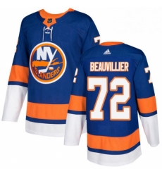 Youth Adidas New York Islanders 72 Anthony Beauvillier Premier Royal Blue Home NHL Jersey 