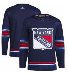 Men New York Rangers Blank Navy Stitched Jersey