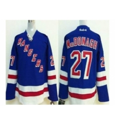 Youth nhl jerseys new york rangers #27 mcdonagh lt.blue