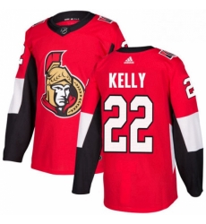 Mens Adidas Ottawa Senators 22 Chris Kelly Premier Red Home NHL Jersey 