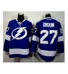 Tampa Bay Lightning #27 Jonathan Drouin Blue Stitched NHL Jersey