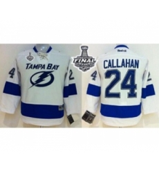 women nhl jerseys tampa bay lightning #24 callahan white[2015 stanley cup]