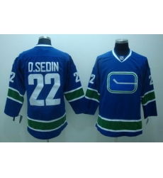 Vancouver Canucks 22 D.sedin blue 3rd Jersey