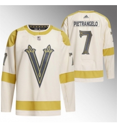 Men Vegas Golden Knights 7 Alex Pietrangelo Cream 2024 Winter Classic Breakaway Stitched Jersey