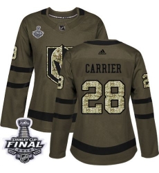 womens william carrier vegas golden knights jersey green adidas 28 nhl 2018 stanley cup final authentic salute to service