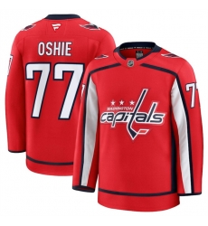 Men Washington Capitals 77 TJ Oshie Red 2024 25 Home Stitched Hockey Jersey