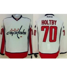 Washington Capitals #70 Braden Holtby White Stitched NHL Jersey