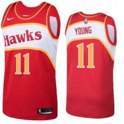 Men Nike Atlanta Hawks Trae Young 1986 Road Swingman Jersey