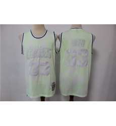 Celtics 33 Larry Bird Light Green Hardwood Classics Jersey