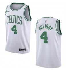 Men Boston Celtics 4 Jrue Holiday White 2023 Association Edition Stitched Basketball Jersey