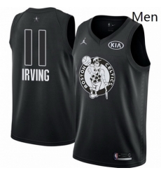 Mens Nike Jordan Boston Celtics 11 Kyrie Irving Swingman Black 2018 All Star Game NBA Jersey 